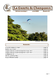 Gazette numéro 12