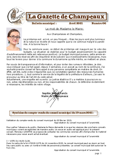 Gazette numéro 06