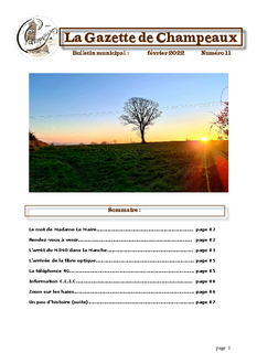 Gazette numéro 11