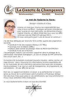 Gazette numéro zero