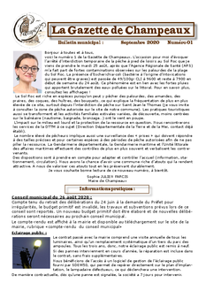Gazette numéro 01